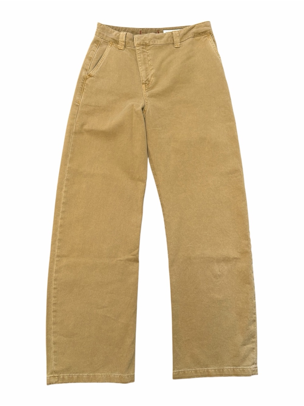 Zara Tan High-Rise Wide Barrel Leg Baggy Trousers size S